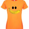 Pop Factory Banana Smile Ladies Apricot T-Shirt
