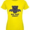 Pop Factory Bat Shit Crazy Ladies Yellow T-Shirt