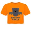 Pop Factory Bat Shit Crazy Orange Boxy Crop Top