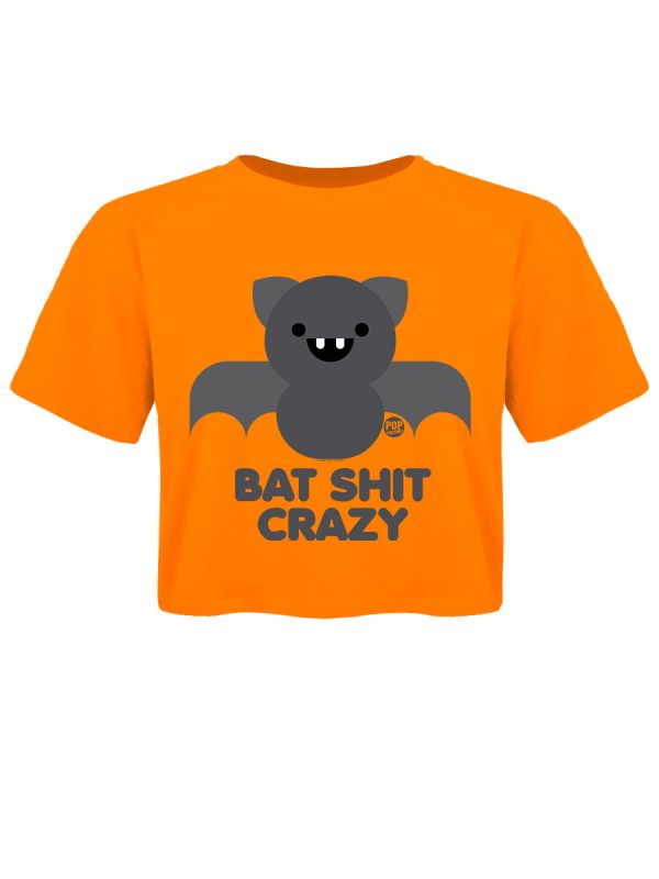 Pop Factory Bat Shit Crazy Orange Boxy Crop Top