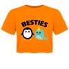 Pop Factory Besties Ladies Orange Boxy Crop Top