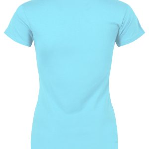 Pop Factory Cat Lady Ladies Turquoise T-Shirt