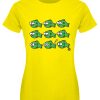 Pop Factory Fish Fart Ladies Yellow T-Shirt