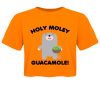 Pop Factory Holy Moley Guacamole! Ladies Orange Boxy Crop Top