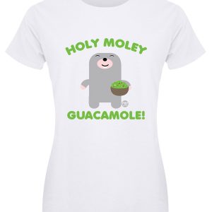 Pop Factory Holy Moley Guacamole! Ladies White T-Shirt