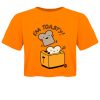 Pop Factory I’m Toasty Ladies Orange Boxy Crop Top