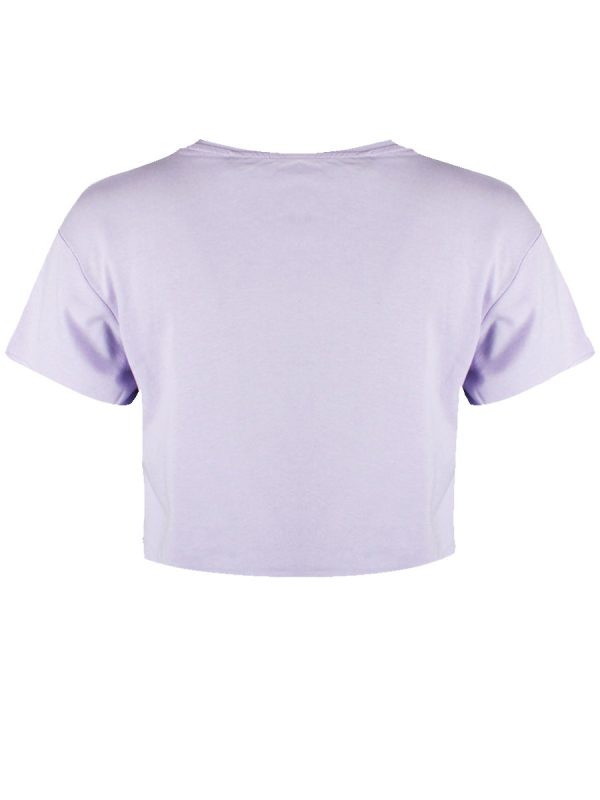 Pop Factory I Identify As A Starfish Lilac Boxy Crop Top