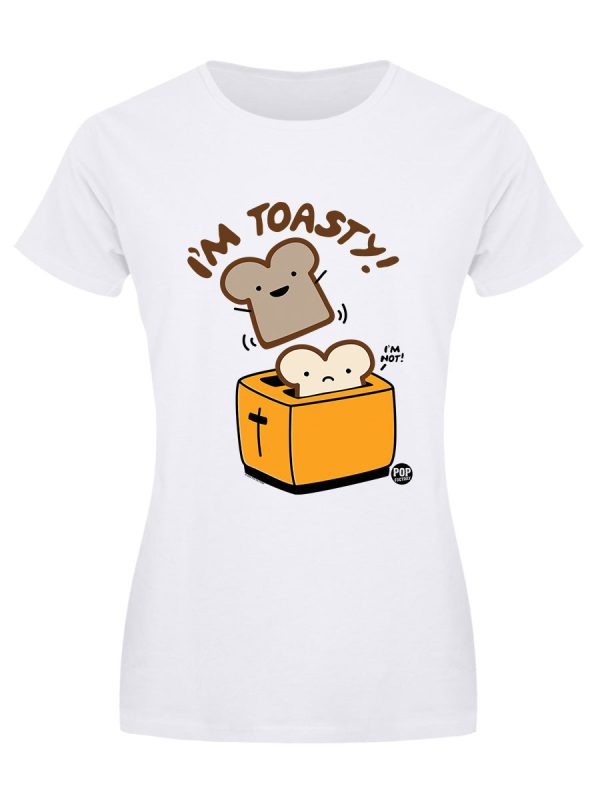 Pop Factory I’m Toasty Ladies White T-Shirt