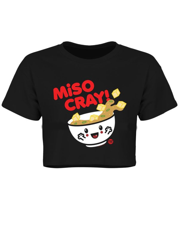 Pop Factory Miso Cray Black Boxy Crop Top