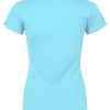 Pop Factory Pug Shot Ladies Turquoise T-Shirt