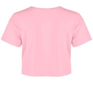 Pop Factory Spooning Leads To Forking Ladies Light Pink Crop Top 2