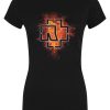 Rammstein Lava Logo Ladies Black T-Shirt