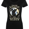 Salem Sanctuary For Wayward Cats Ladies Black Merch T-Shirt