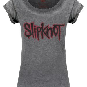 Slipknot Logo Ladies Burnout T Shirt 1