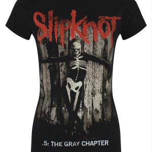 Slipknot The Gray Chapter Album Ladies Black T-Shirt