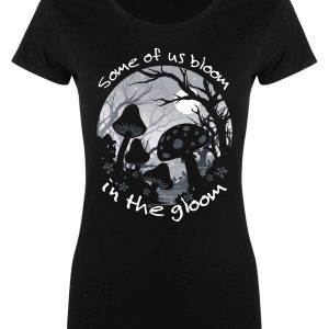 Some Of Us Bloom In The Gloom Ladies Black Merch T-Shirt