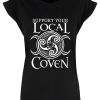 Support Your Local Coven Ladies Premium Black T-Shirt