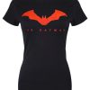 The Batman Bat Logo Ladies Black T-Shirt
