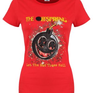 The Offspring Hot Sauce Bad Times Ladies Red T Shirt 1