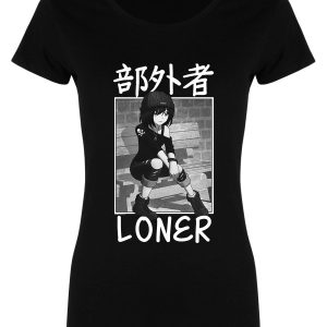 Tokyo Spirit Loner Ladies Black Merch T-Shirt