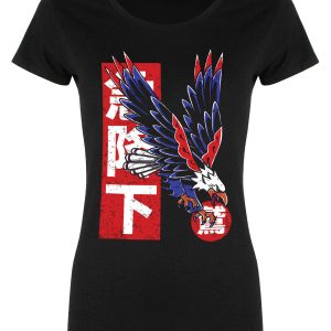 Unorthodox Collective Eagle Tattoo Ladies Black Merch T-Shirt