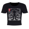Unorthodox Collective Oriental Octopus Black Crop Top