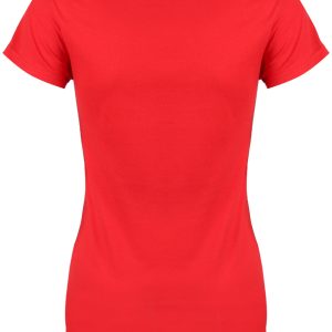 V I Pets David Meowie Ladies Red T Shirt 2