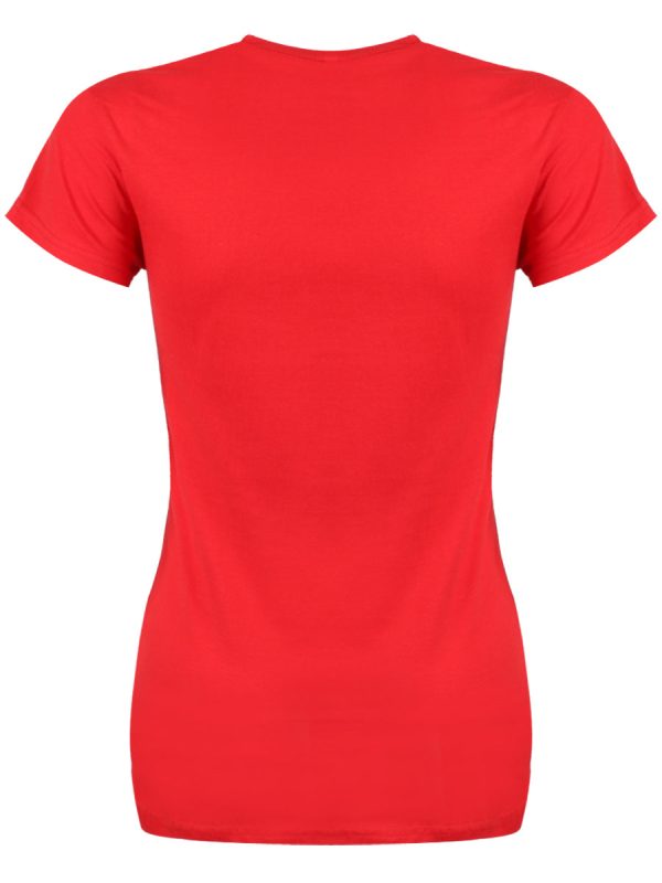 V. I. Pets David Meowie Ladies Red T-Shirt