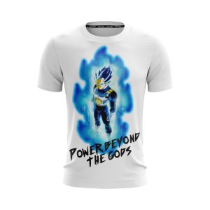 Vegeta Power Beyond The Gods White Dragon Ball Z T-Shirt