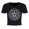 We Are The Weirdos Mister Pentagram Ladies Black Crop Top
