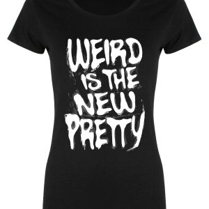 Weird Is The New Pretty Ladies Black Merch T-Shirt