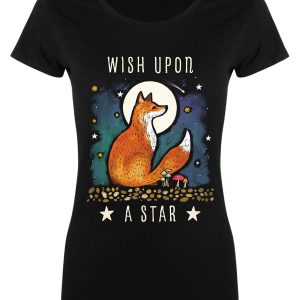 Wish Upon A Star Ladies Black Merch T-Shirt