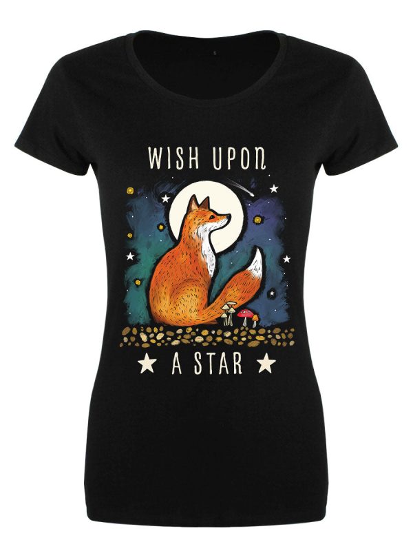 Wish Upon A Star Ladies Black Merch T-Shirt