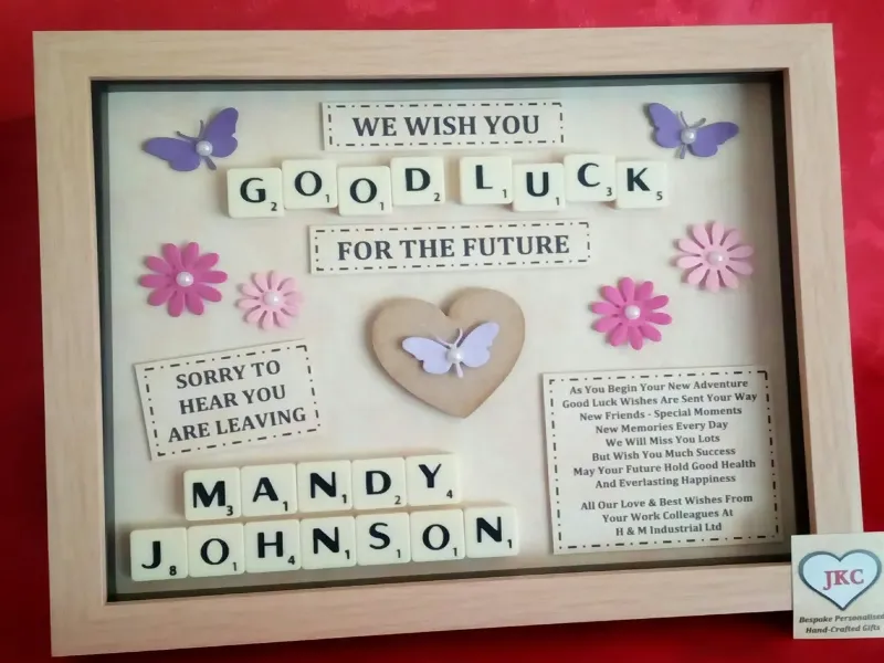 personalised leaving gifts