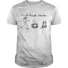 I’m a simple woman I like running coffee and cat shirt