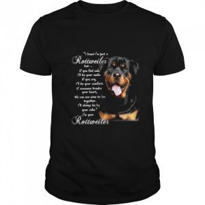 I Know I’m Just A Rottweiler But If You Feel Sad I’ll Be Your Smile If You Cry shirt