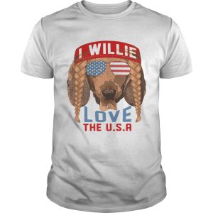 I Willie Love The USA Dachshund shirt