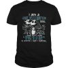 I am a jack skellington girl I was born with a heart on my sleeve shirt