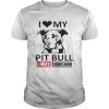 I love my Pit Bull three thousand Marvel Studios shirt