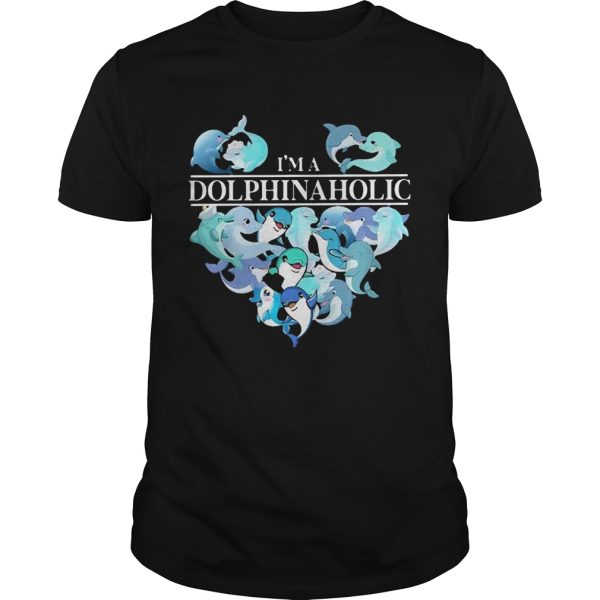 Im A Dolphin Aholic Heart shirt