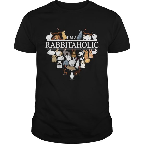 Im a Rabbit Aholic heart shirt