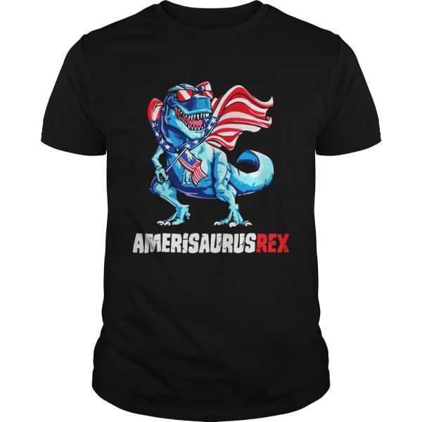 Independence Day 4th July Amerisaurus T-rex Shirt