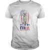 Its In My Dna Dog American Flag shirt