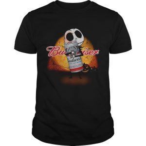 Jack Skellington hug Budweiser Halloween shirt