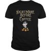 Jack Skellington hug Dunkin Donuts Nightmare before coffee shirt