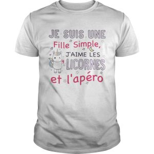 Je Suis Une Fille Jaime Les Licornes Et Lapro Shirt