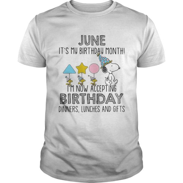 June it’s my birthday month I’m now accepting birthday dinners lunches and gifts shirt