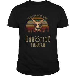 Kanguru Sie Stellen Wohl Gerne Unnotige Fragen Vintage shirt