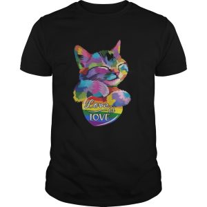 LGBT Cat Love Is Love shirt