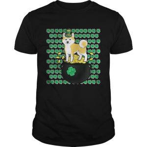 Lucky Shiba Inu Shamrock St Patrick’s Day Shirt